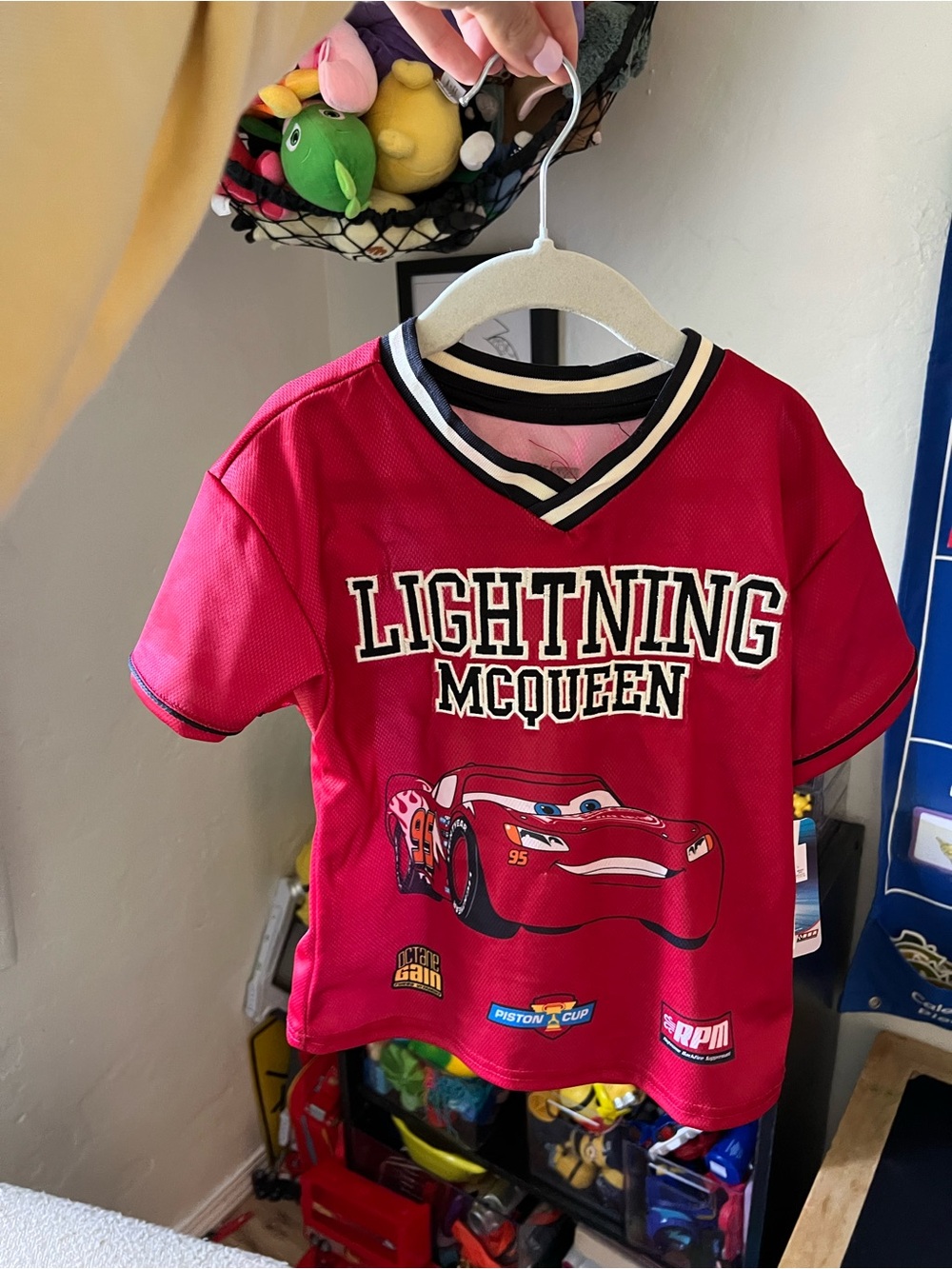 Disney Pixar Lightning McQueen Red Kids Tee